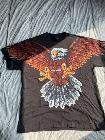Harley-Davidson 할리데이비슨 이글 구제 의류 T셔츠