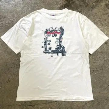 90s USA제 가상 마작 Mac pon T셔츠 L 화이트