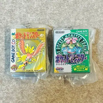 포켓몬 패키지 & 카트리지 키링 1996-2002 그린과 골드