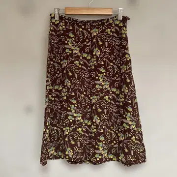 클로디 피에르로 CLAUDIE PIERLOT 플레어 스커트 브라운