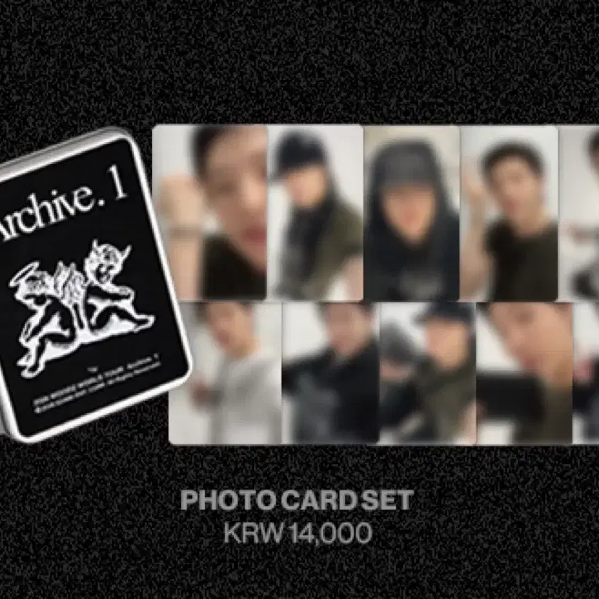 우즈 아카이브원 archive.1 엠디 포토카드 세트 틴케이스