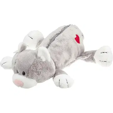 미사용 새상품 니키 NICI 피규어 파우치 고양이 그레이 봉제 인형 펜 케이스