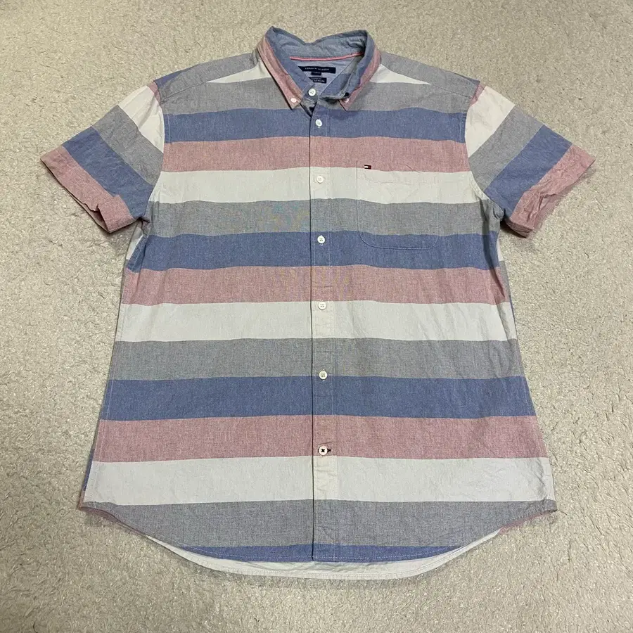 타미힐피거 반팔 셔츠 스트라이프 xl