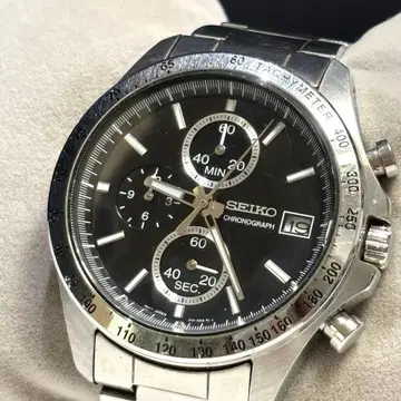 가동품 SEIKO 8T67-00F0 크로노그래프 쿼츠 남성용 손목시계