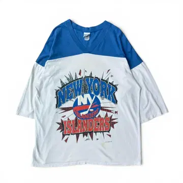 90s NHL 뉴욕 아이랜더스 하키 티셔츠 O4