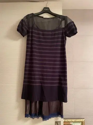 sacai luck 보더 시어 원피스