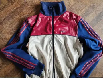 adidas 트레포일 트랙 자켓 네이비 레드