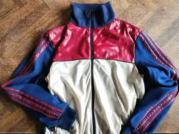 adidas 트레포일 트랙 자켓 네이비 레드