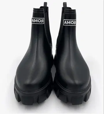 AMOJI 레인부츠 사이드 고어 부츠 블랙