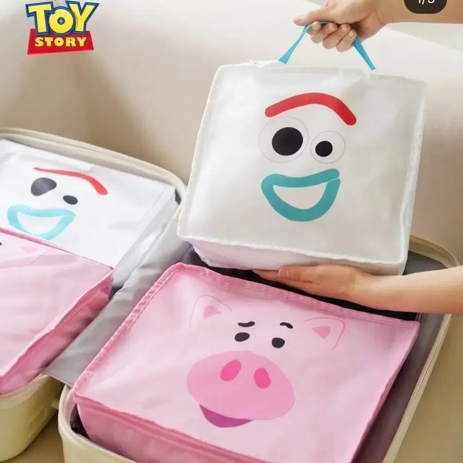 토이스토리 포키 햄 여행용 의류파우치 2종