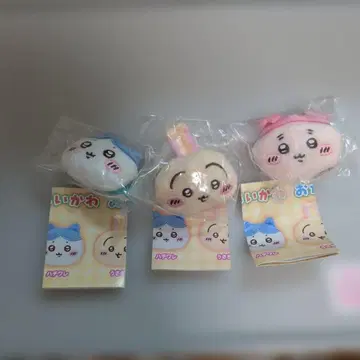 치이카와 (먼작귀) 얼굴 멀티 반지 3개 세트