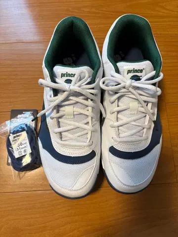 prince DPS512 WHT/GRN 테니스화 넓은 발볼 27cm