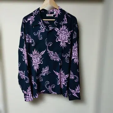 SUN SURF 아로하 셔츠 L 사이즈 블랙 시착만 한 상품.