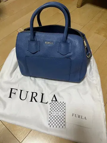 FURLA 미니 보스턴 백 블루