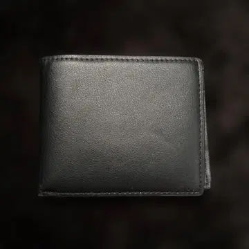 이단 접이식 지갑 블랙 남성용 여성용 컴팩트