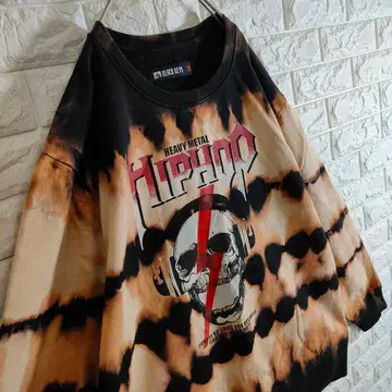 타이다이 패턴 트레이닝복 HM HIPHOP 스컬 속기모 2XL 브라운