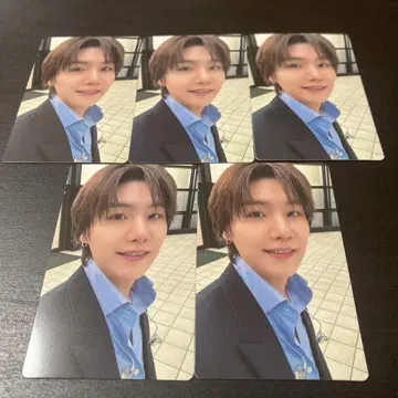 BTS 윤기 ARIRANG 일본 weverse 럭키 드로우 5장 트레이딩 카드