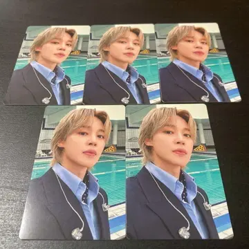 BTS 지민 ARIRANG 일본 weverse 럭키 드로우 5장 트레이딩 카드