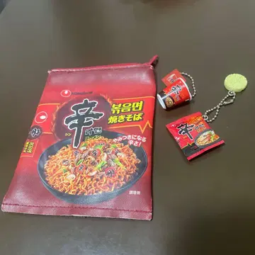 신라면 볶음면 파우치 미니어처 참 세트