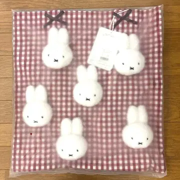 메리제니 미피 깅엄 복슬복슬 miffy 토트백 레드