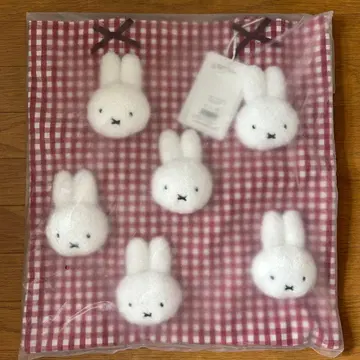 메리제니 미피 깅엄 복슬복슬 miffy 토트백 레드
