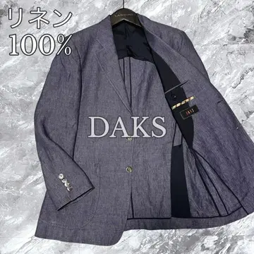 DAKS 닥스 테일러드 자켓 린넨 100% 퍼플 보라색 S