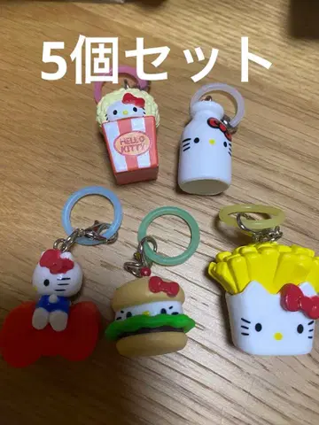 헬로키티 키티 아메리칸 메지루시 액세서리 키링 5종 세트