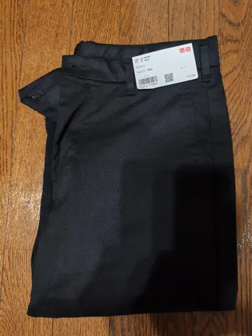 UNIQLO 슬림 치노 남성용 블랙 허리 73cm 인심 70cm