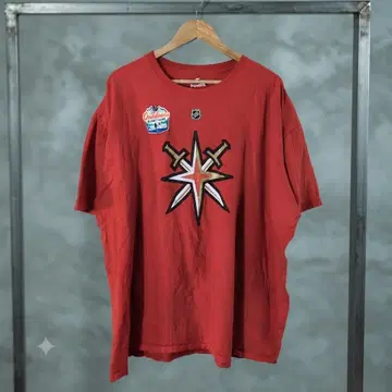 00's vintage 반팔 티셔츠 레드 Fanatics 아이스하키