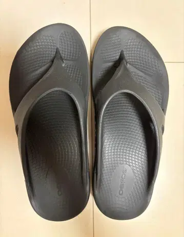 OOFOS 리커버리 샌들 블랙 약 25~25.5cm