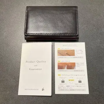 [ 미사용 ] MOTHERHOUSE 마더하우스 명함지갑 카드 케이스 브라운