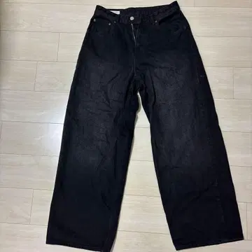 ZARA 배기 데님 팬츠 블랙