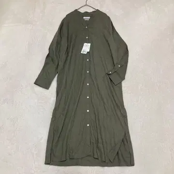 (택 포함 미사용) 유나이티드 애로우즈 셔츠 원피스 스탠드 카라