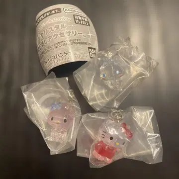 산리오 캐릭터즈 크리스탈 메지루시 액세서리 3종 세트