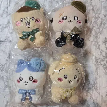 치이카와 (먼작귀) 도쿄 기념품 앉은 봉제 인형 4개 세트