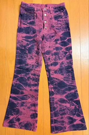 Wrangler 부츠컷 데님 플레어 팬츠 타이다이