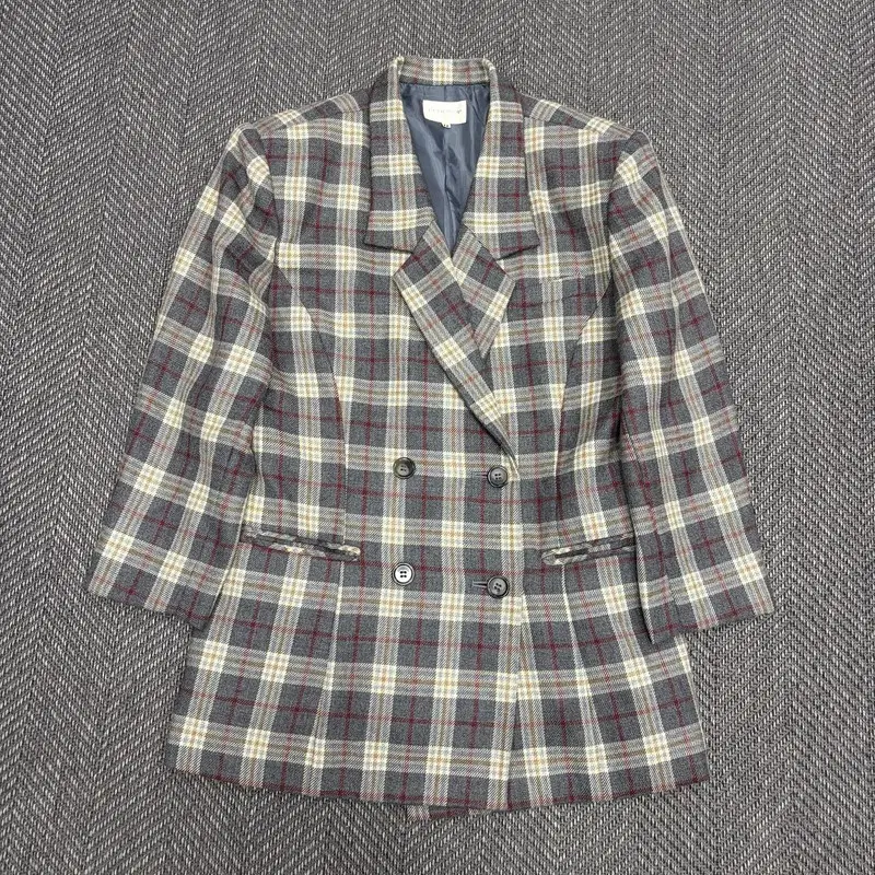 Blancheur 체크 울 블레이저 v5066