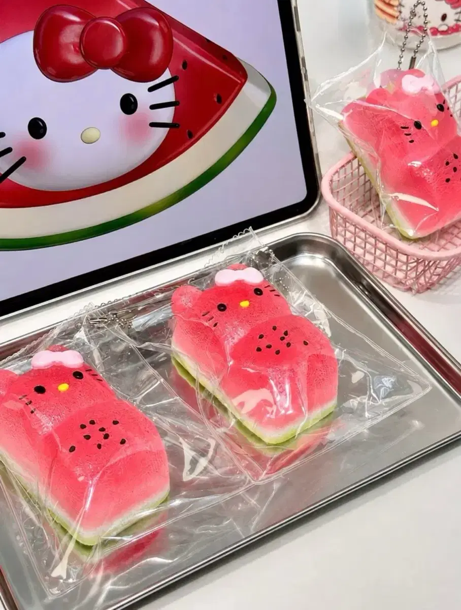 수박키티 투명말랑이