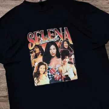 GILDAN 셀레나 T셔츠 XL 블랙 SELENA 밴드T 랩T
