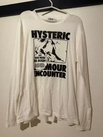HYSTERIC GLAMOUR 긴팔 T셔츠 화이트 L