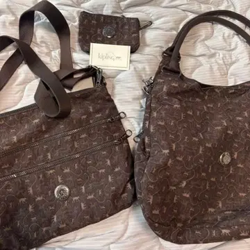 Kipling 백 3종 세트 브라운