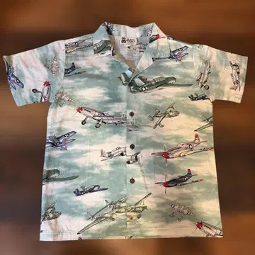 ALOHA REPUBLIC 알로하 셔츠 비행기 패턴