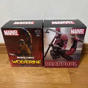 MARVEL Luminasta 데드풀 울버린 피규어 2체 세트
