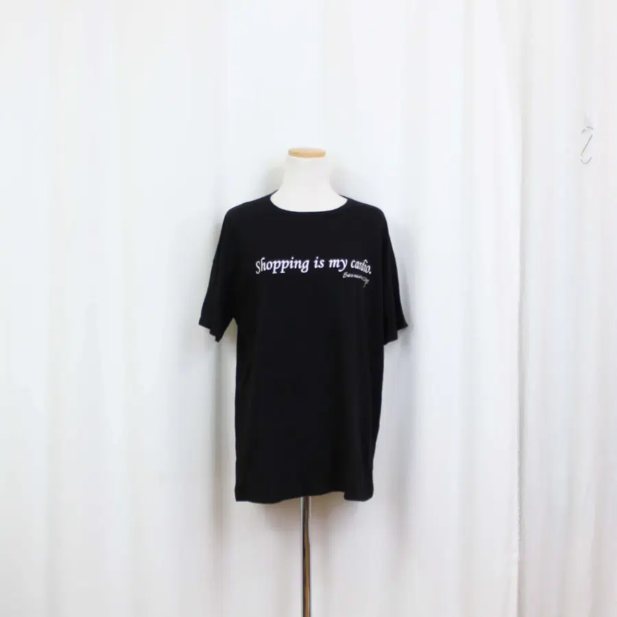 [정품] 자라 여성 블랙 반팔 티셔츠 (L) 상상샵