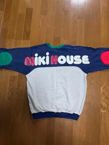 레어 MIKI HOUSE 맨투맨 트레이닝복 크레이지 컬러 남성용