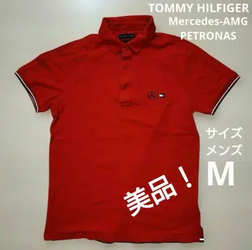 TOMMY HILFIGER 메르세데스 AMG 피케 셔츠 M 사이즈 레드