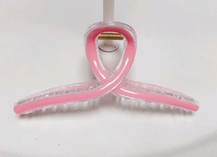 핑크 꼬임 세련 집게핀