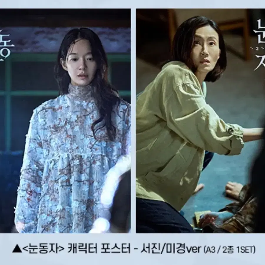 눈동자 캐릭터 포스터 서진/미경ver A3 2종 1세트