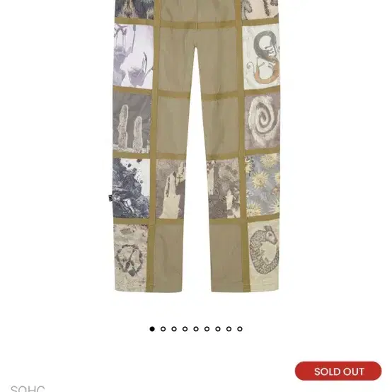 SOHC 멀티 패치워크 웨빙 팬츠 멀티 xl