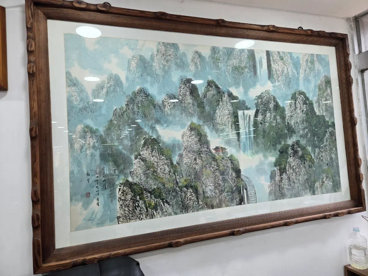1992년 칠보산 동양화 산수화 액자 (배송까지 해드려요)